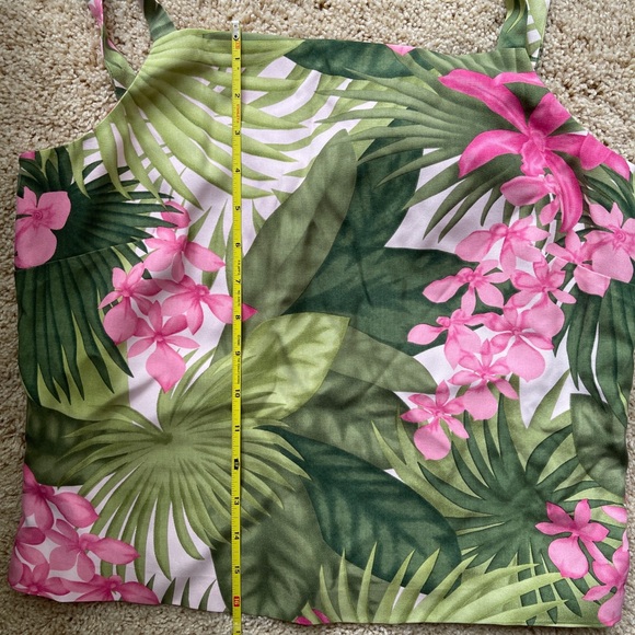 Tommy Bahama lined Sleeveless Tropical Top Sz 8 - Picture 4 of 5